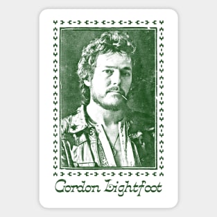 Gordon Lightfoot / Retro Style Country Fan Design Magnet